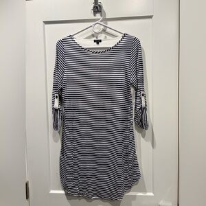 Splendid brand Navy and White Striped Beach/Pool cover-up - Preppy Chic Size S